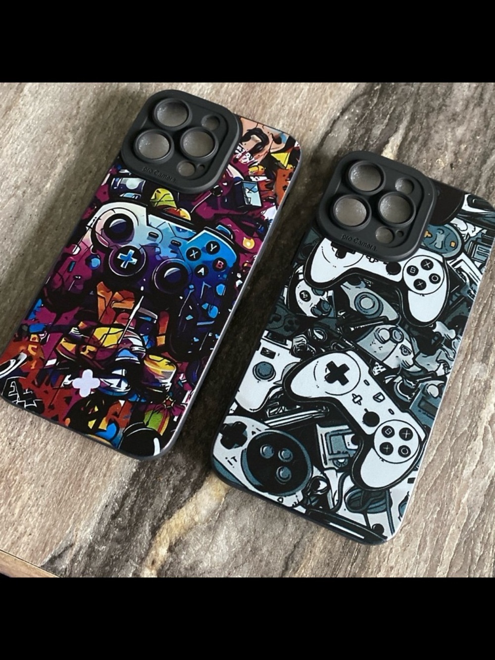 2 PlayStation Gaming Controllers iPhone 14 Pro Max Phone Cases